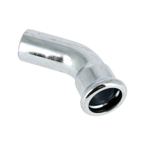Bocht Press 45° Staalverzinkt inst. x press 22x22mm (Bonfix)